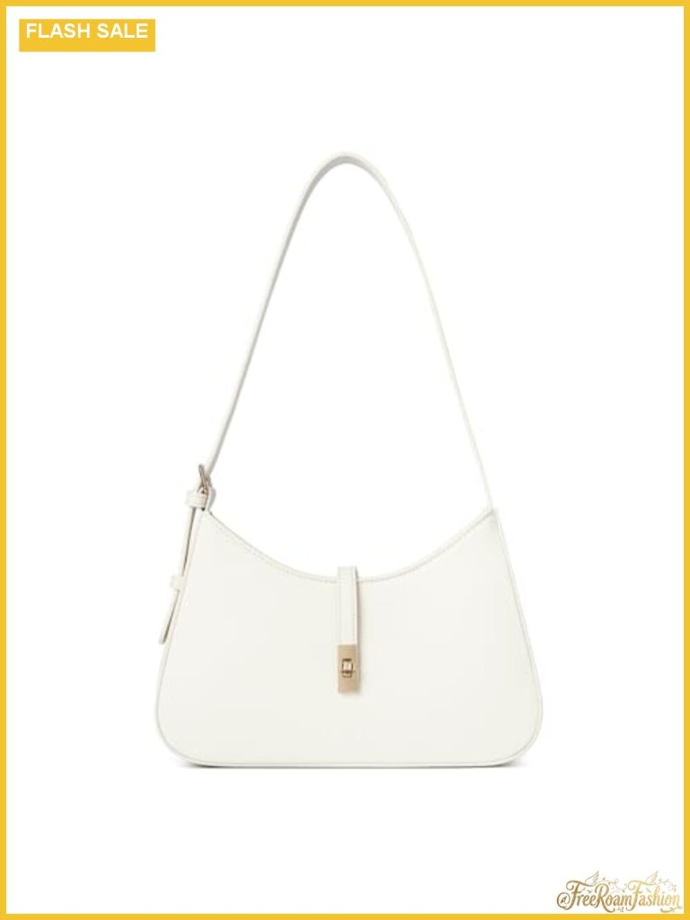 Small Crescent Hobo Vegan Leather Shoulder Bag Purse for Women